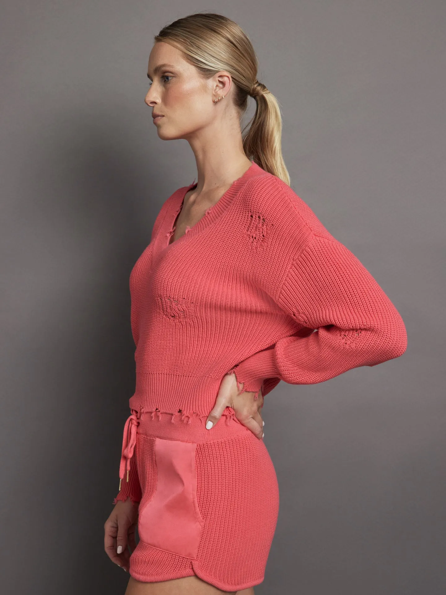 Syd Sweater - Neon Coral