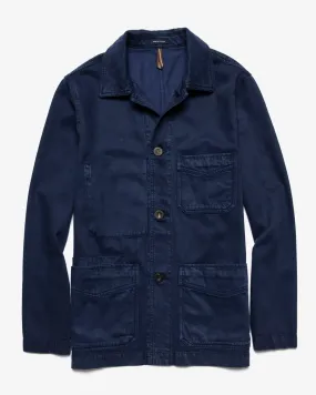 TENCEL/COTTON CHORE COAT NAVY