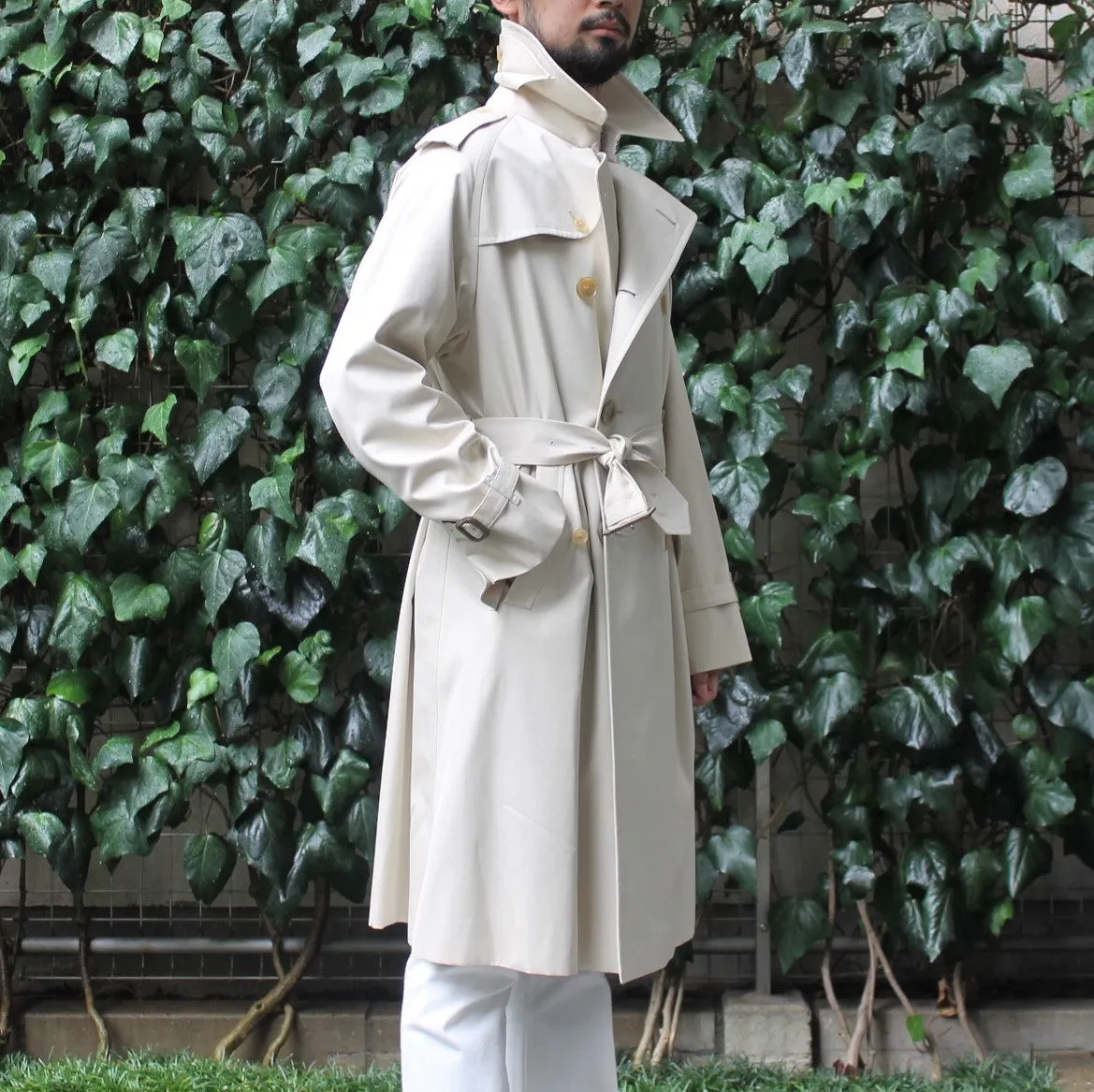 TRENCH COAT GABARDINE OYSTER