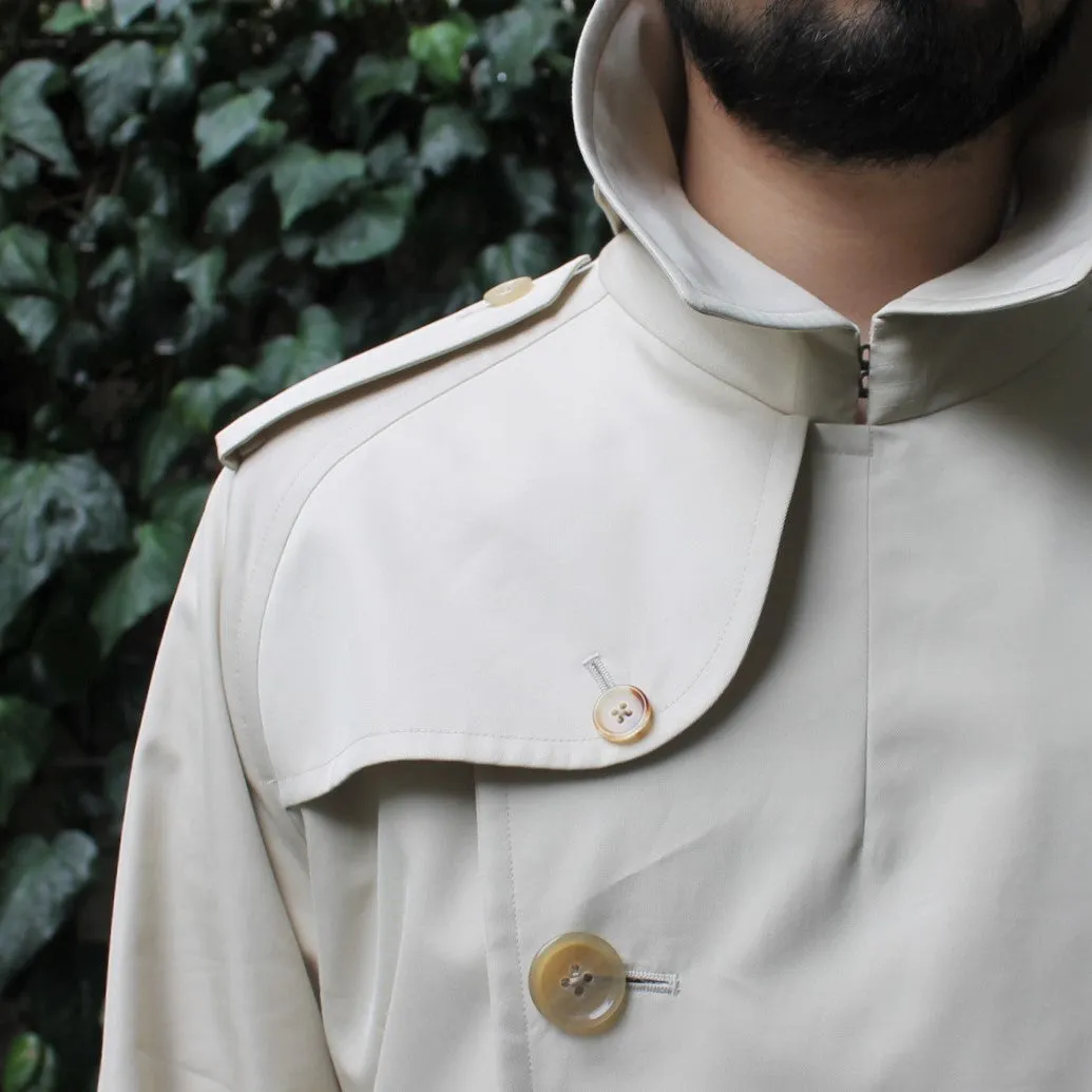 TRENCH COAT GABARDINE OYSTER