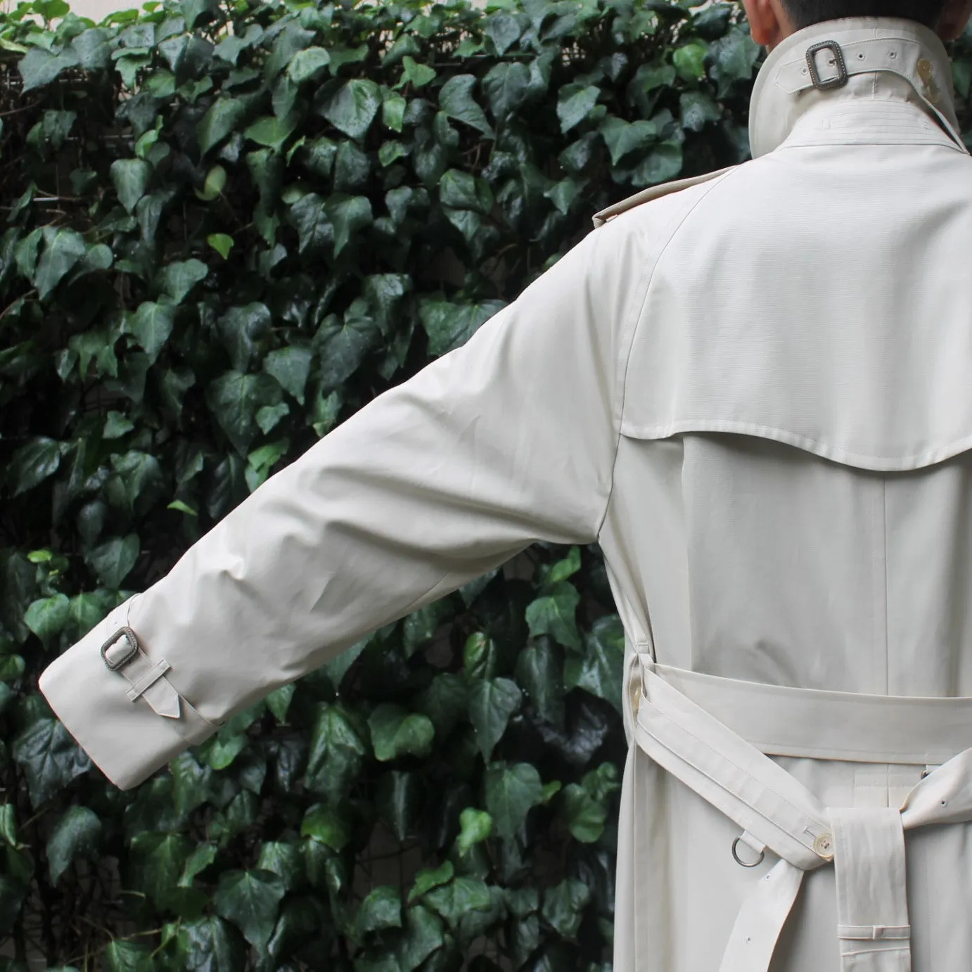 TRENCH COAT GABARDINE OYSTER