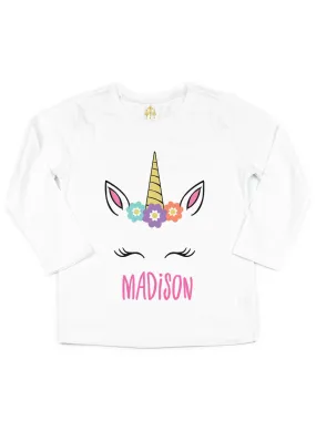 Unicorn Face Girl's T-Shirt