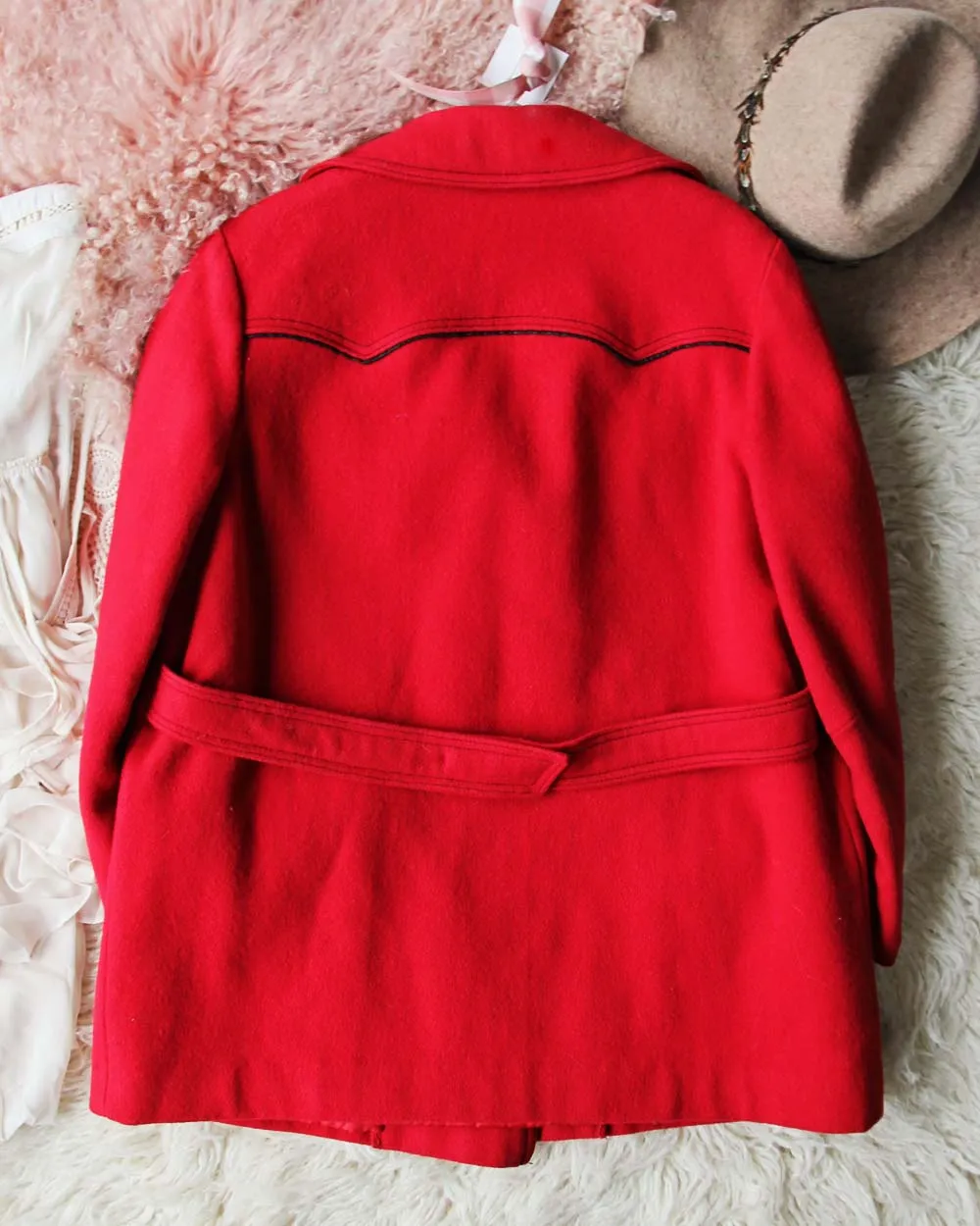 Vintage Rose Pea Coat