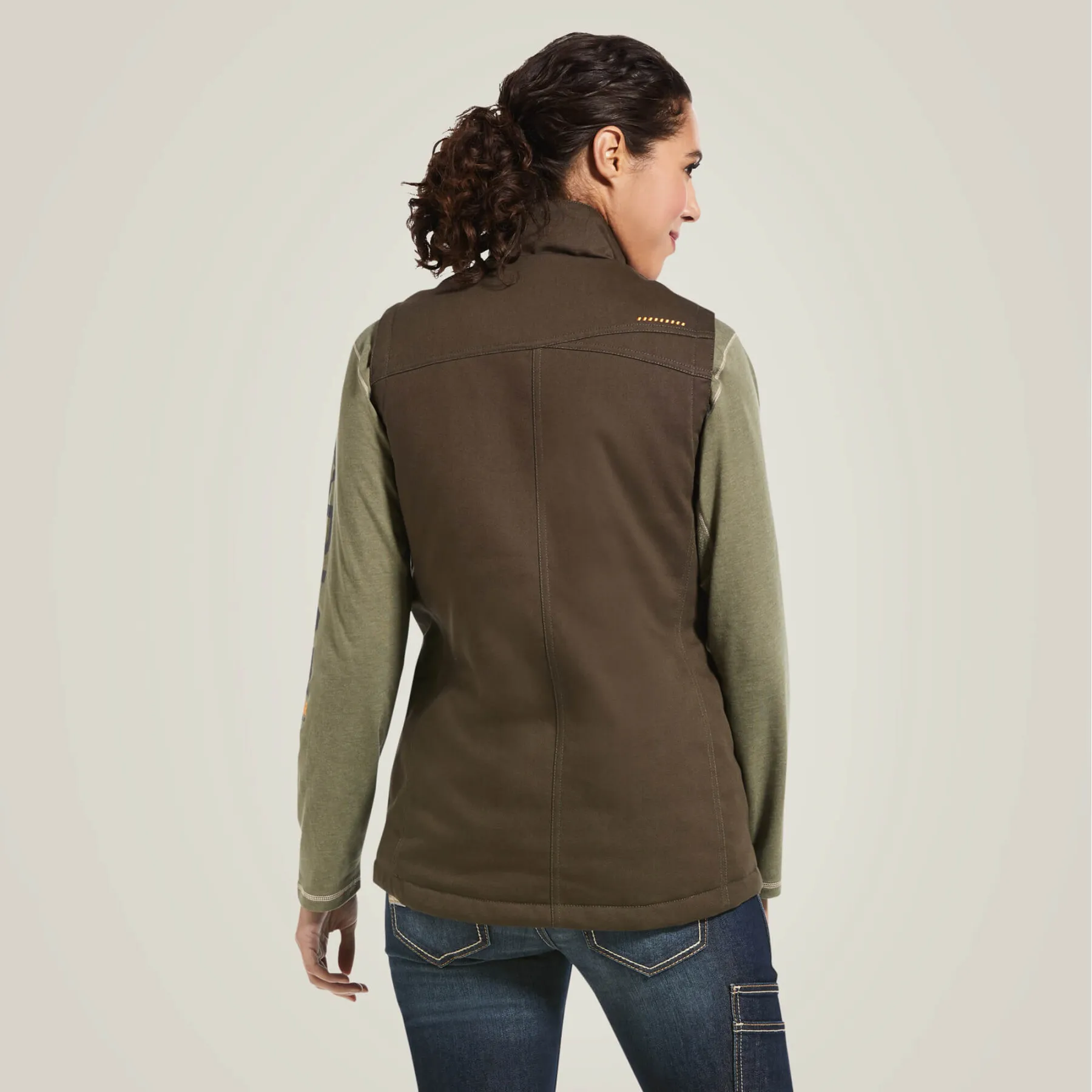 Women's sleeveless hooded waterproof jacket Ariat Rebar DuraCanvas