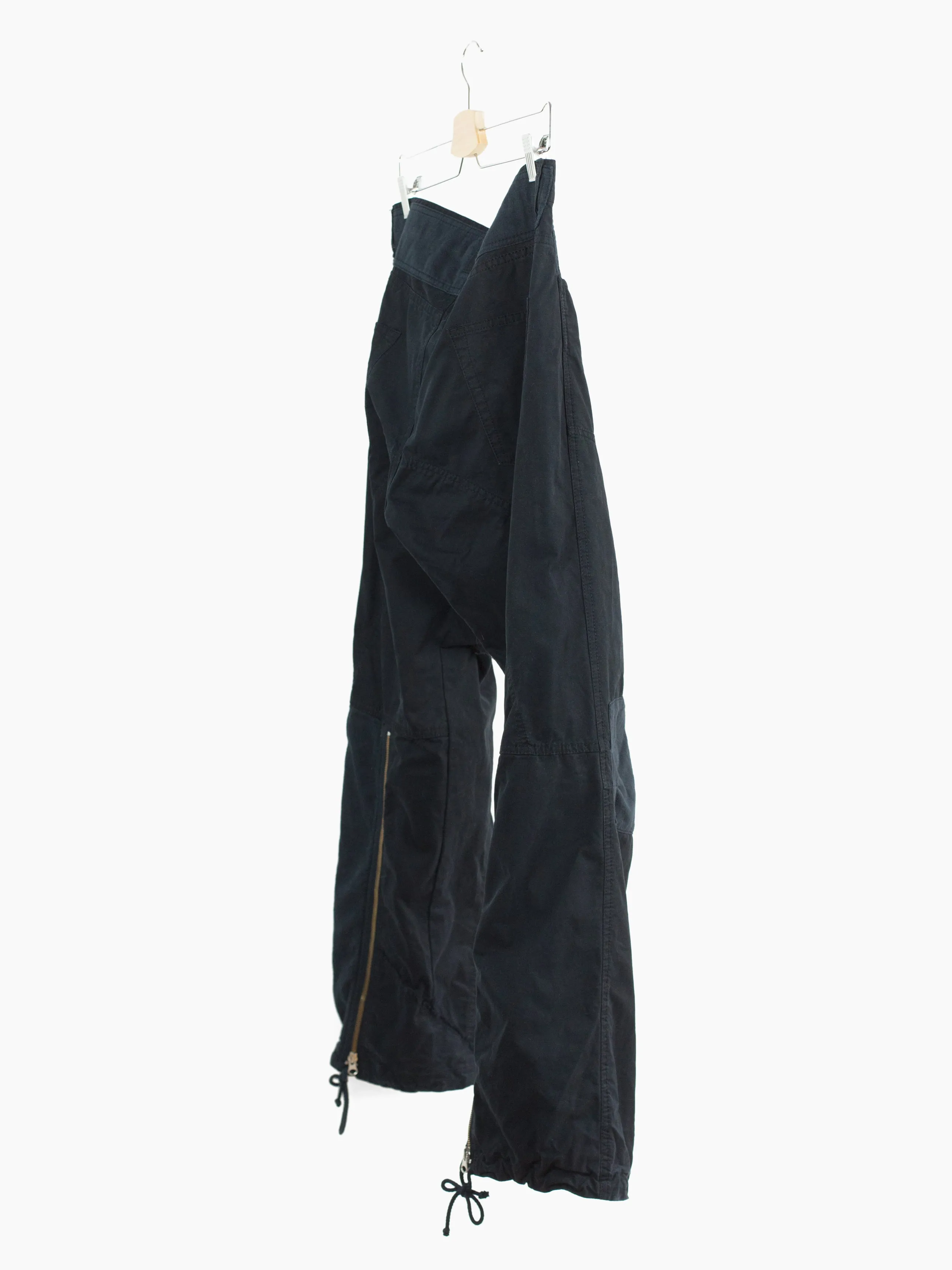 Yohji Yamamoto Y's x Aspesi Asymmetrical Backzip Articulated Trousers