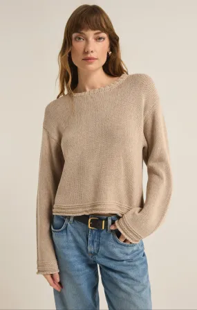 Z Supply Emerson Cropped Sweater - Oatmeal Heather